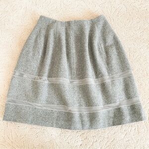 Madewell Wool Skirt Gray